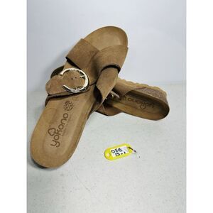 Yokono Leather Sandals Made In Spain Brown Women's 9
